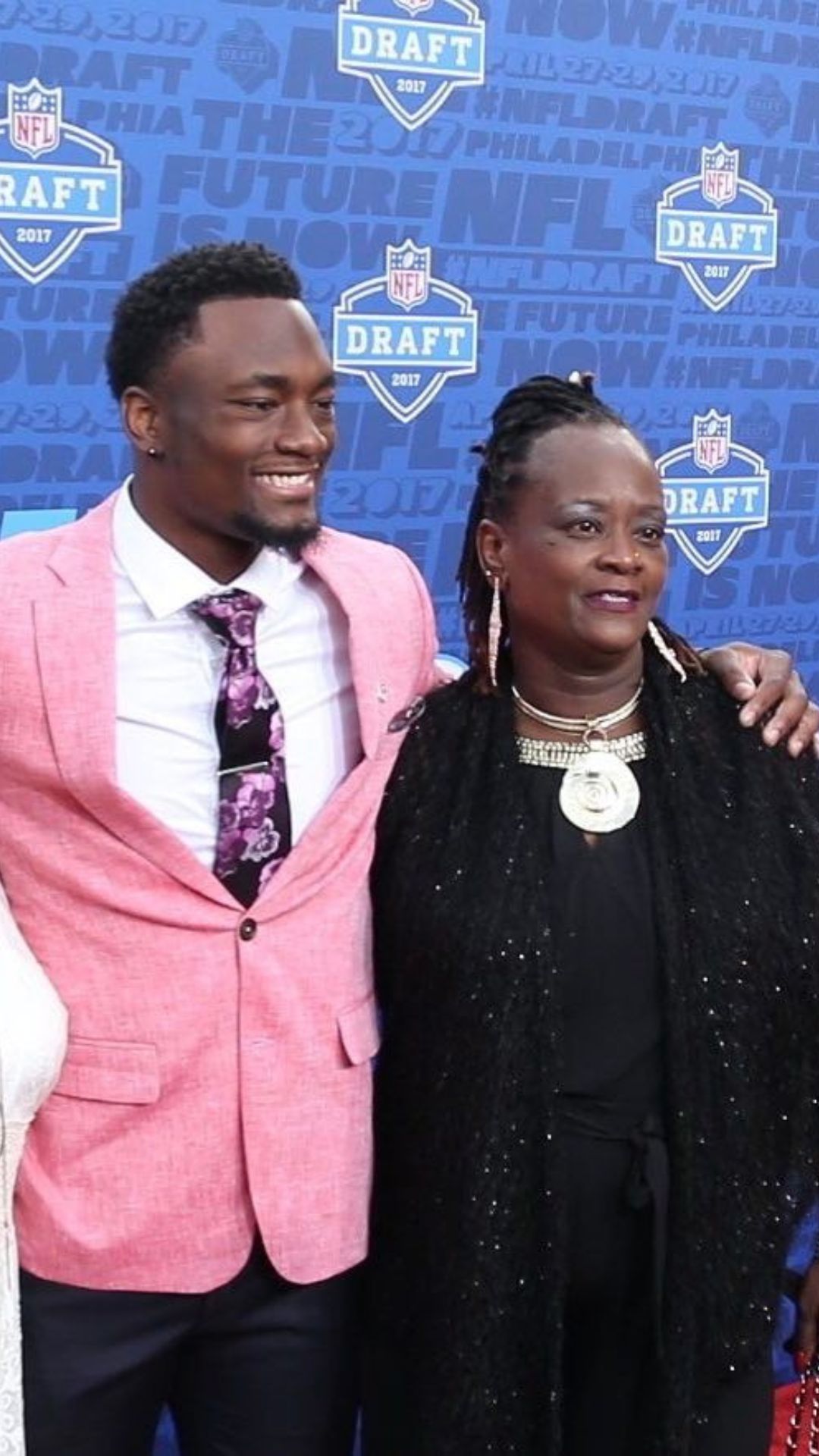Corey Davis With His Mother At An NFL Draft