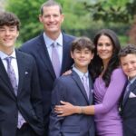 David Reichel, with his wife and three children