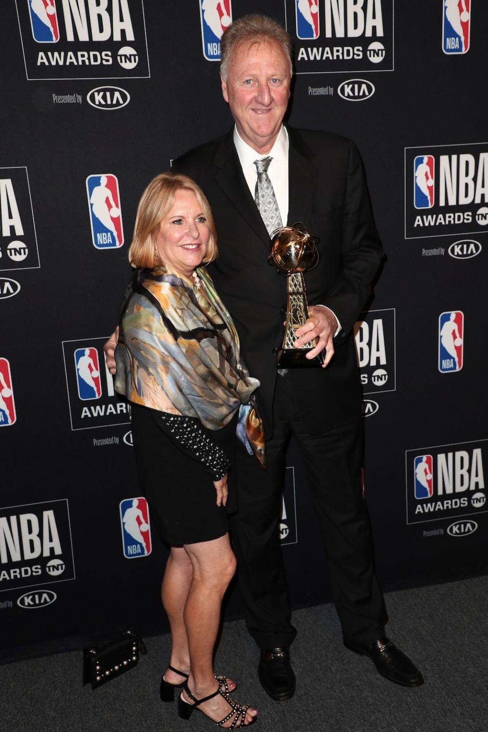 Dinah Mattingly With Her Husband Larry Bird