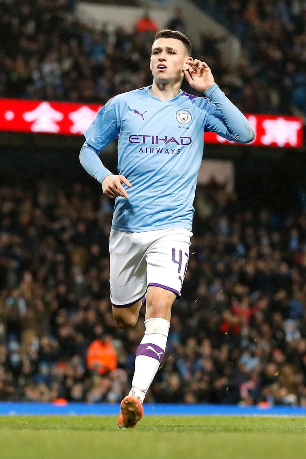 Foden Is Celebrating His First-Ever Premier League Goal.