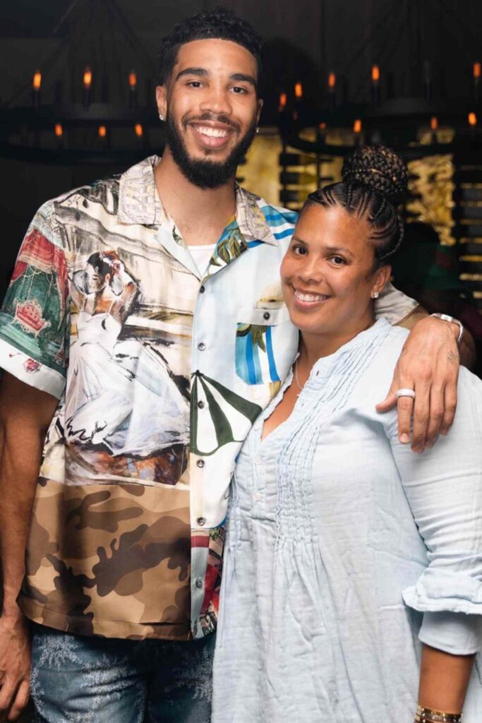 Jayson Tatum With His Mother 