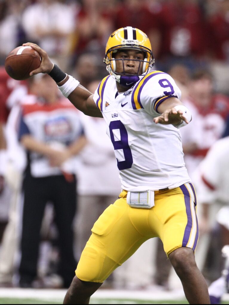 Jordan Jefferson playing for the LSU Tigers (Source: USA Today)