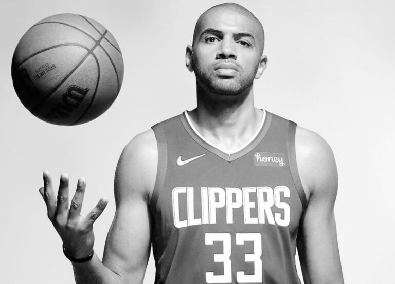 Nicolas Batum With Basketball