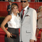 Rajon Rondo with exwife, Ashley Bachelor