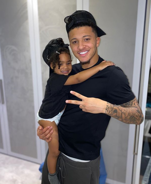 Jadon Sancho's Daughter (Source: The 4th Official)