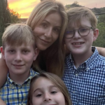 Suzy Shuster with the kids