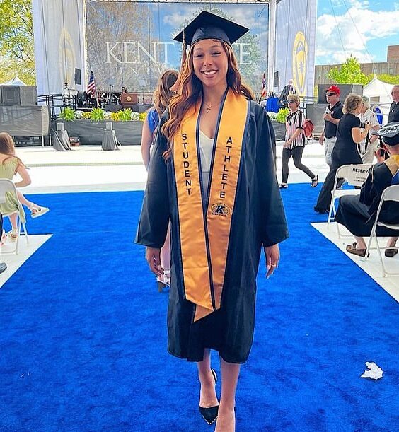 Tianna Harris on her graduation day at Kent State University (Source: Instagram)
