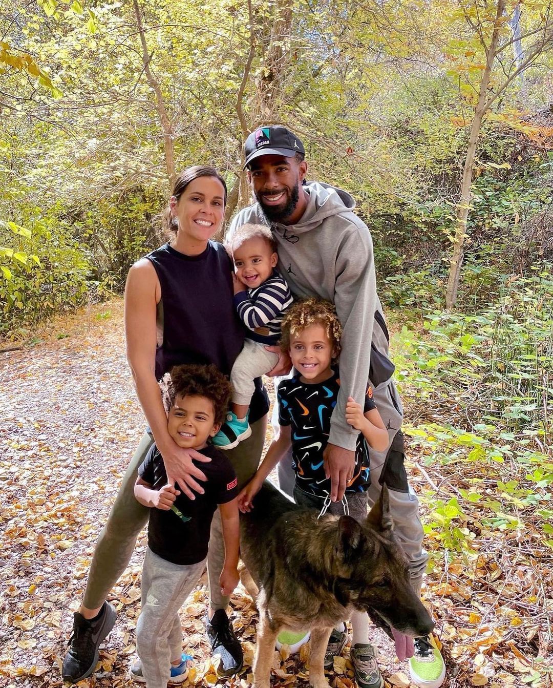 Mike With His Wife And Sons