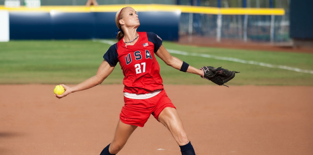 Jennie Finch In USA Jersey 