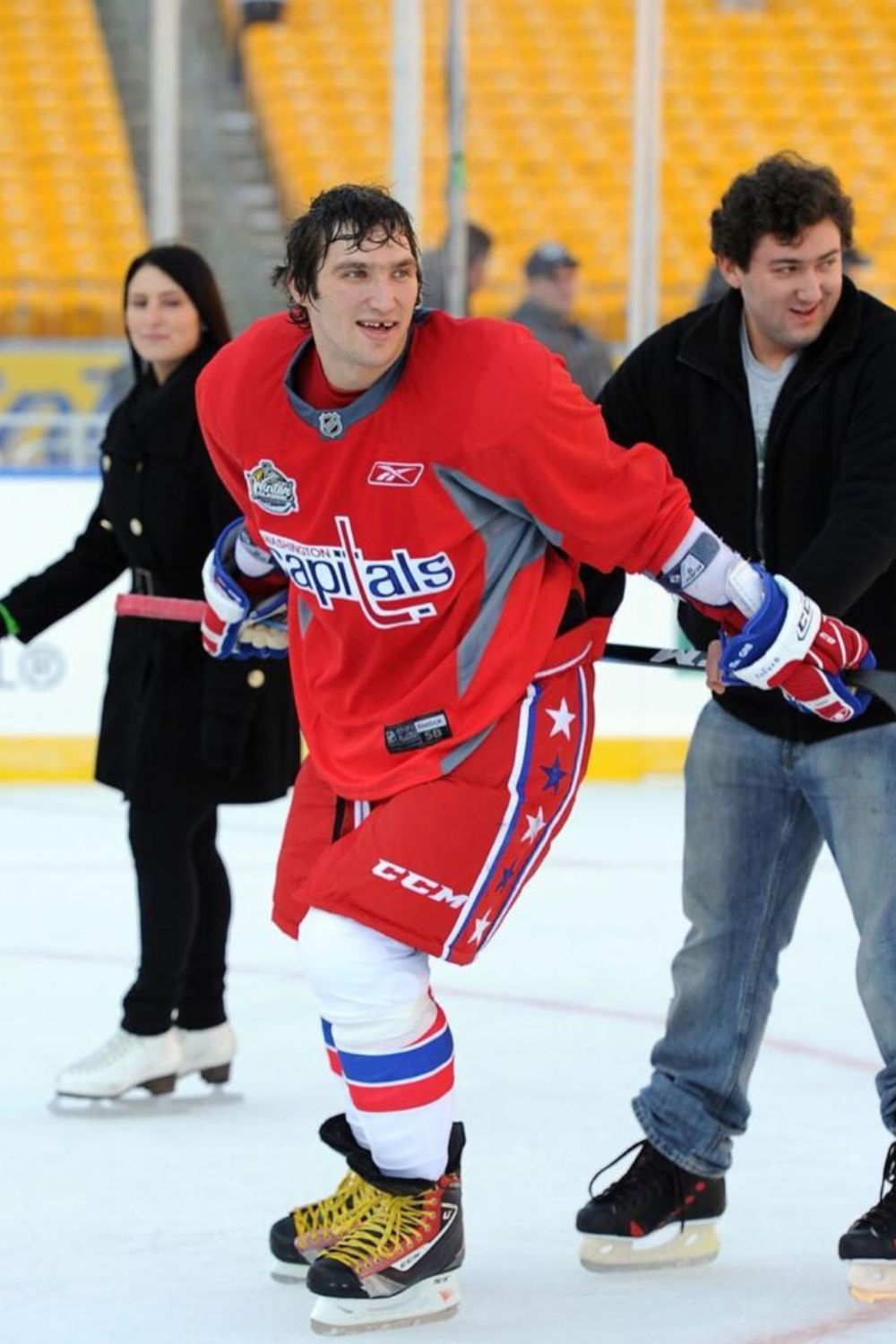 Alex Ovechkin And His Brother Mikhael Ovechkin At The Rink (Source: RMNB)