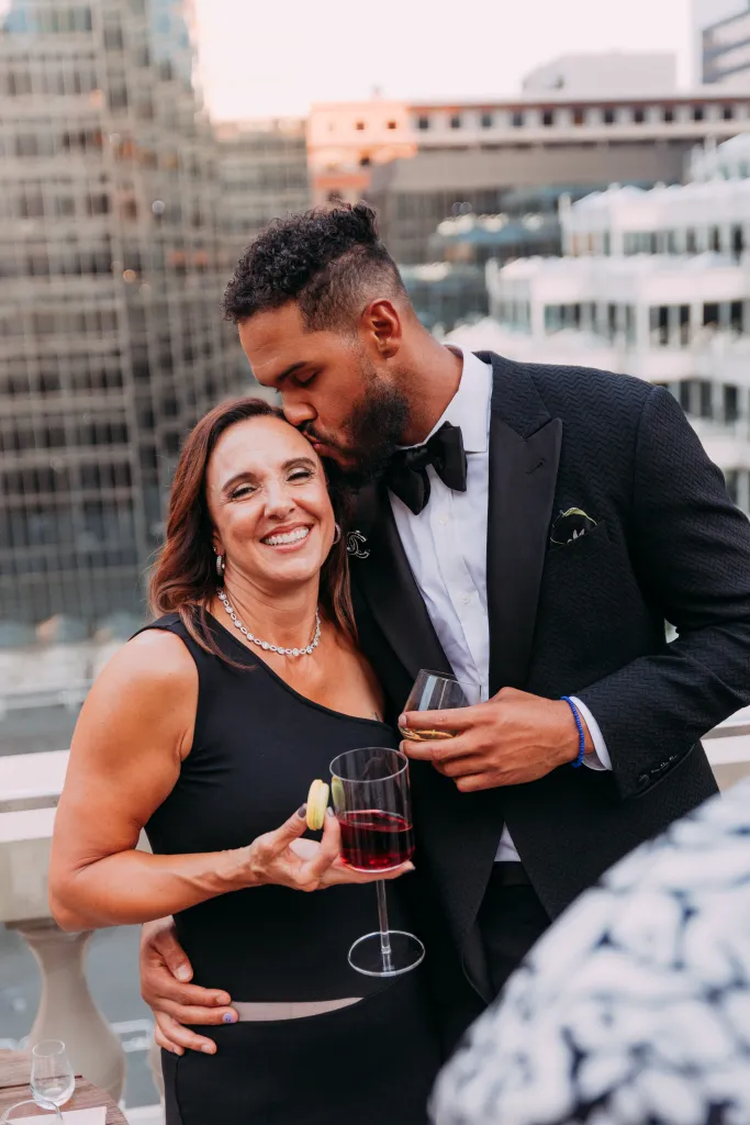 Anthony Barr With His Mother Lori Barr 