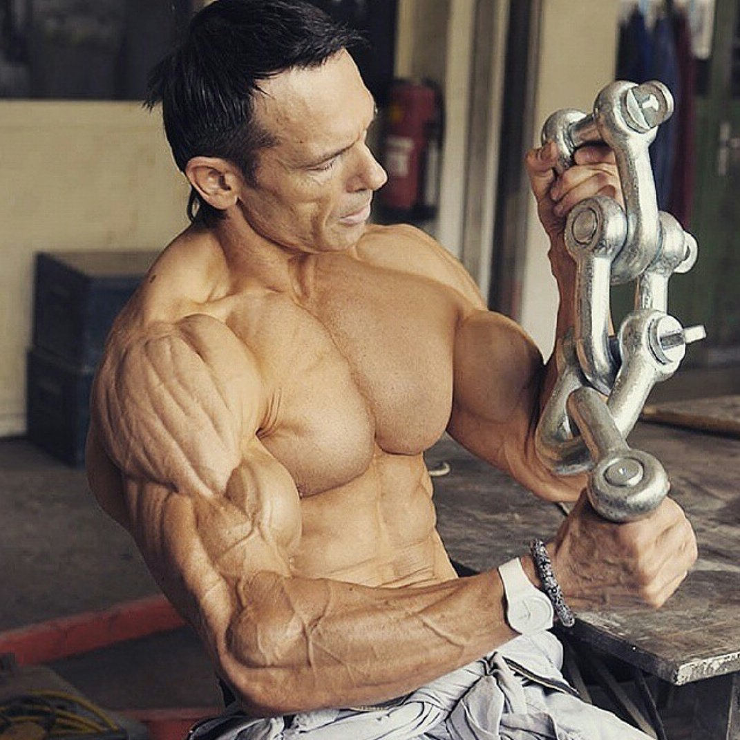 Helmut Strebl Working Out 