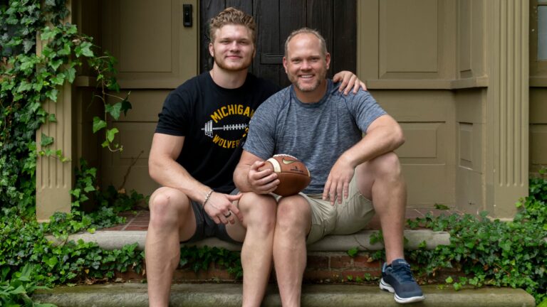 Chris and Aidan Hutchinson (Source: Detroit News)