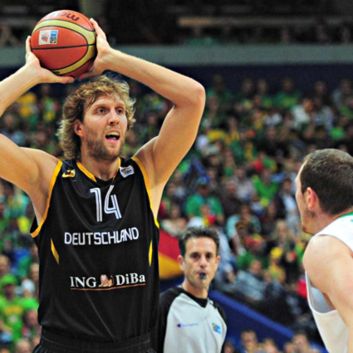 Dirk In Action For His National Team
