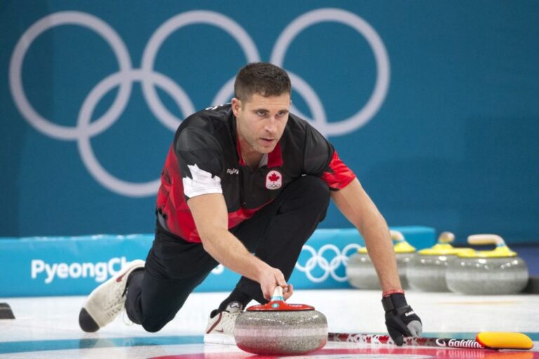 John C. Morris Curling During Olympics