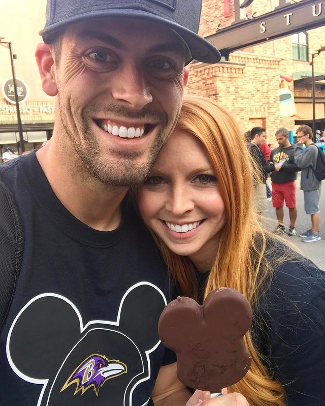 Justin Tucker and his wife Amanda Bass (Source: Instagram)