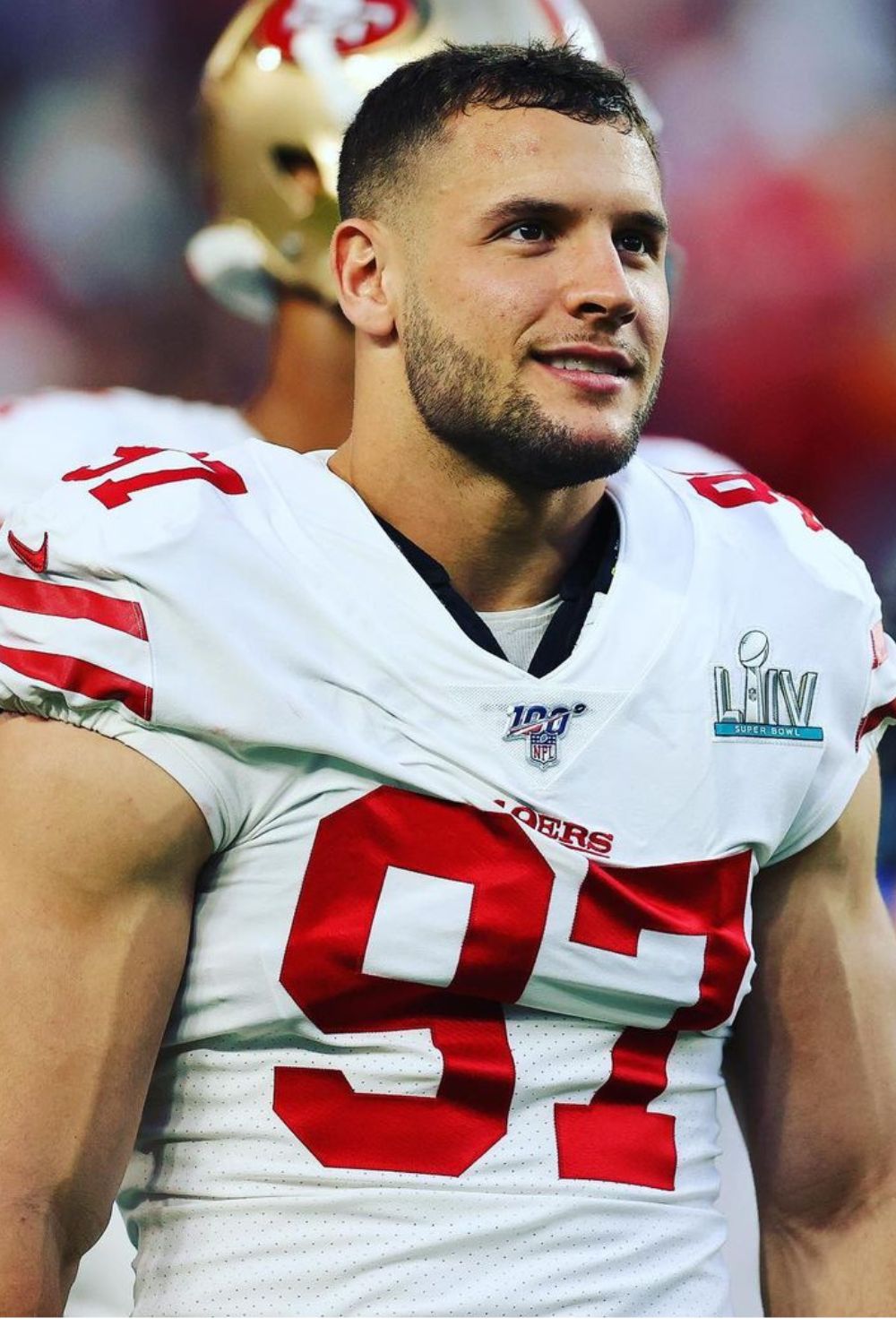 Joey Bosa's brother, Nick Bosa, decked out in Titans gear at Ohio