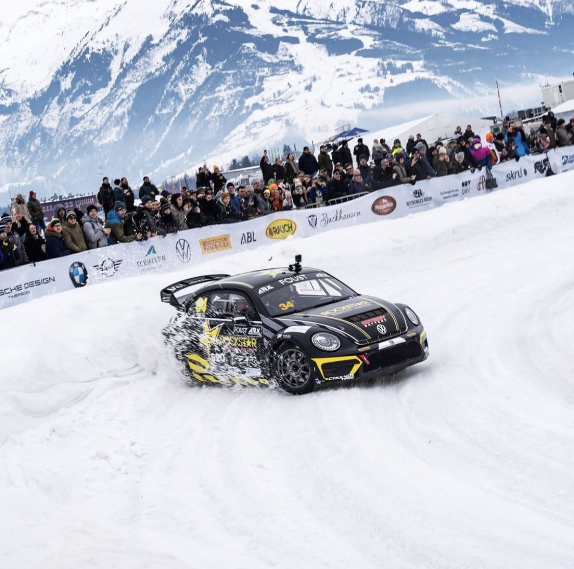 Tanner Foust During Ice Racing