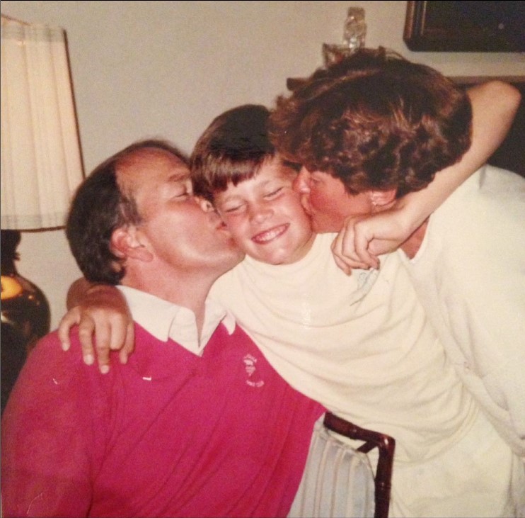 Tom With His Parents