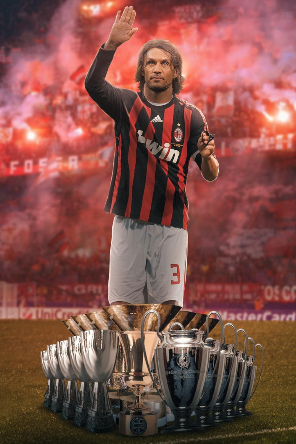 DZXLLL Paolo Maldini HD Football Sports Poster 50 x 70 cm Unframed Canvas  Print for Living Room Bedroom Painting  Amazoncombe Home  Kitchen