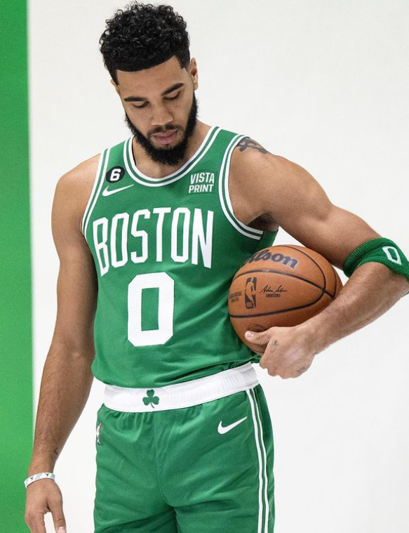 Celtics Player Jayson Posing For The Photoshoot