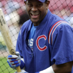 Sammy Was Captured Smiling While Capturing Picture With The Chicago Cub