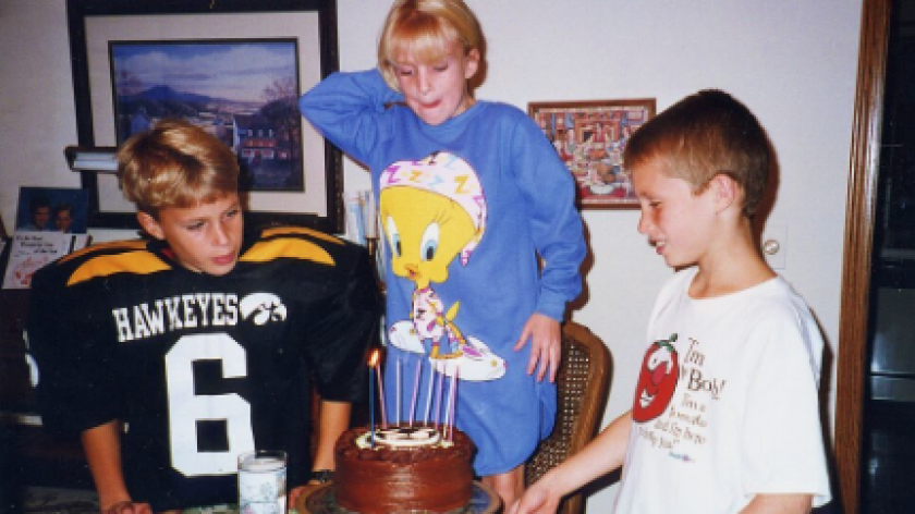 Kirk Cousins during his sister birthday (Source: NBC Sports)