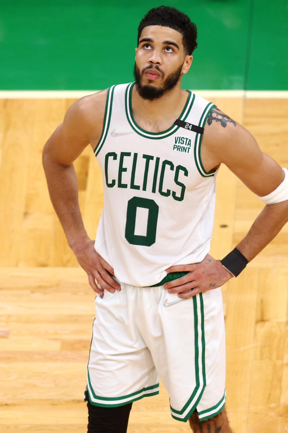 Boston Celtics Player Jayson Looks Disappointed After The Loss (Source: Chowder