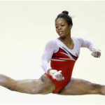 Gabby Douglas In Gymnastic Action