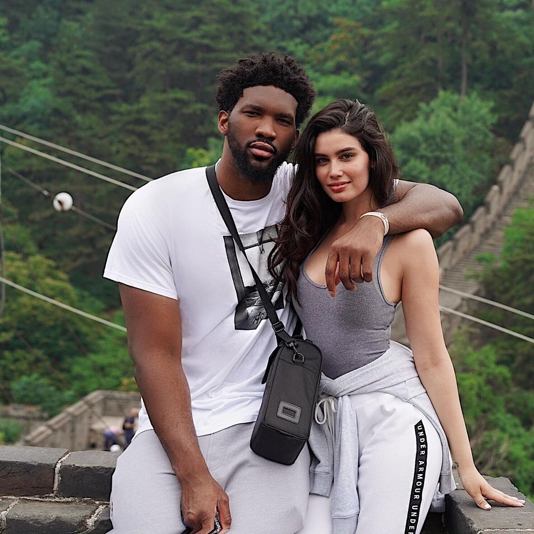 Joel Embiid With His Girlfriend