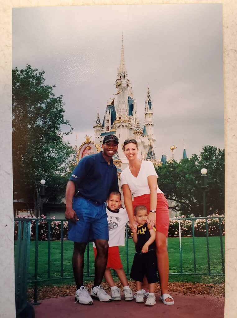 Trey Lance childhood picture with his family at disneyland (Source: NBC Sports)