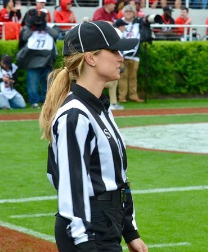 Molly In Referee Outfit