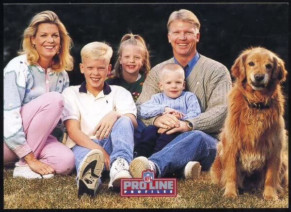 Phil Simms With His Family 