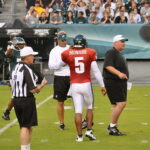 Philadelphia Eagles QB Donovan McNabb, Dough Pederson, and Andy Reid, 2009