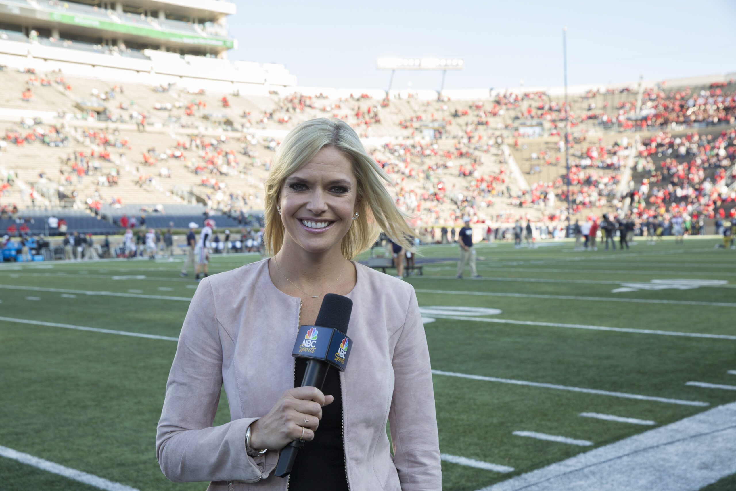 Tappen During Her Super Bowl Broadcast Debut