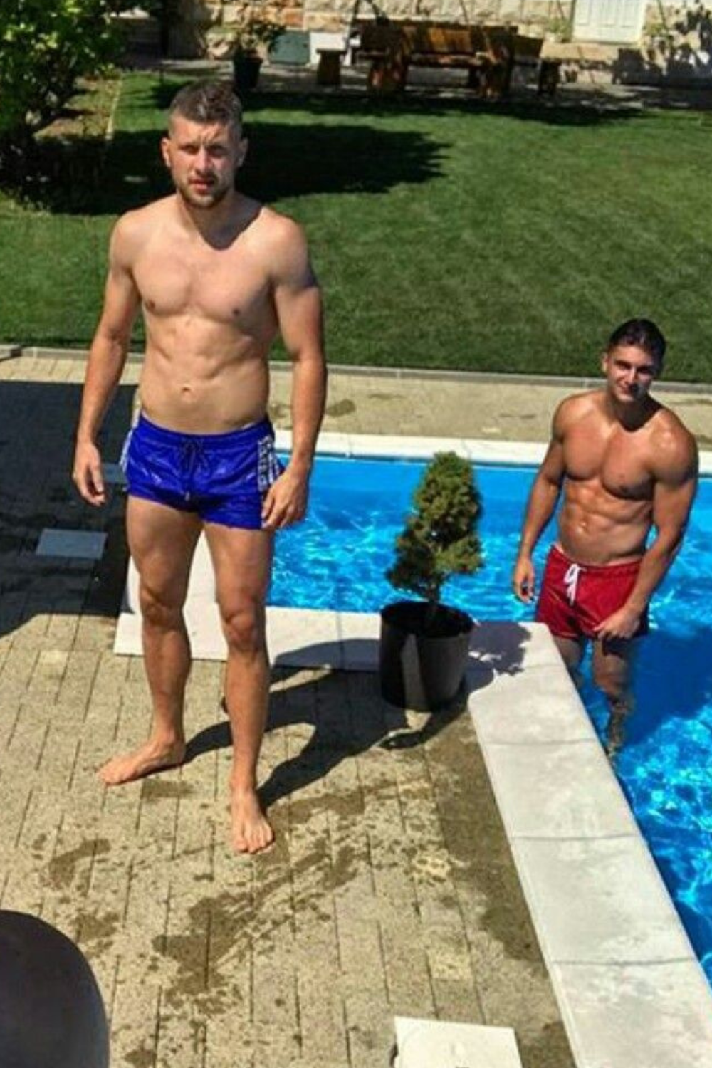 rebic-chilling-by-the-pool-with-his-friend