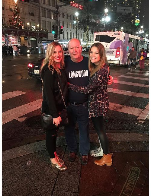 A Picture Of Emma Zieverink With Sister Alicia And Father Dan 