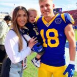 Cooper Kupp With His Wife Anna And Son