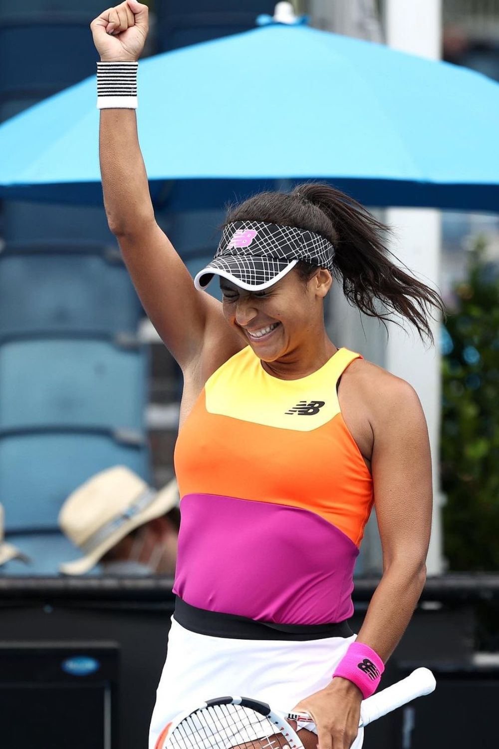 Heather Watson Celebrates Her Win 