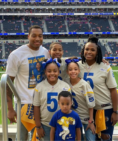 Jamal Ramsey With His Wife Briana And Four Kids