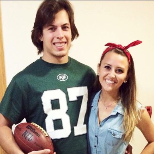 Joe Schobert And His Wife Megan Schobert While At College