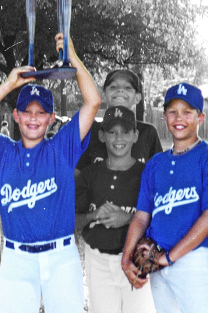 Matthew Stafford And Los Angeles Pitcher Clayton Kershaw