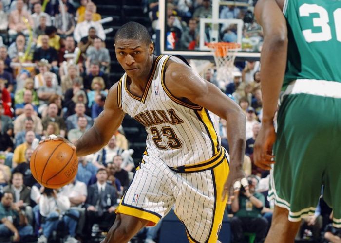 Metta World Peace During His NBA Playing Career At Indiana Pacers