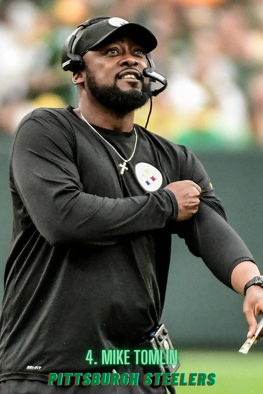 The Head Coach For Pittsburgh Steelers Mike Tomlin 