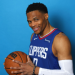 Russell Westbrook With His Clippers Jersey