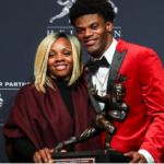 Lamar Jackson With His girlfriend