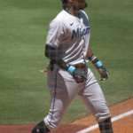 Brinson In Outfielding Action