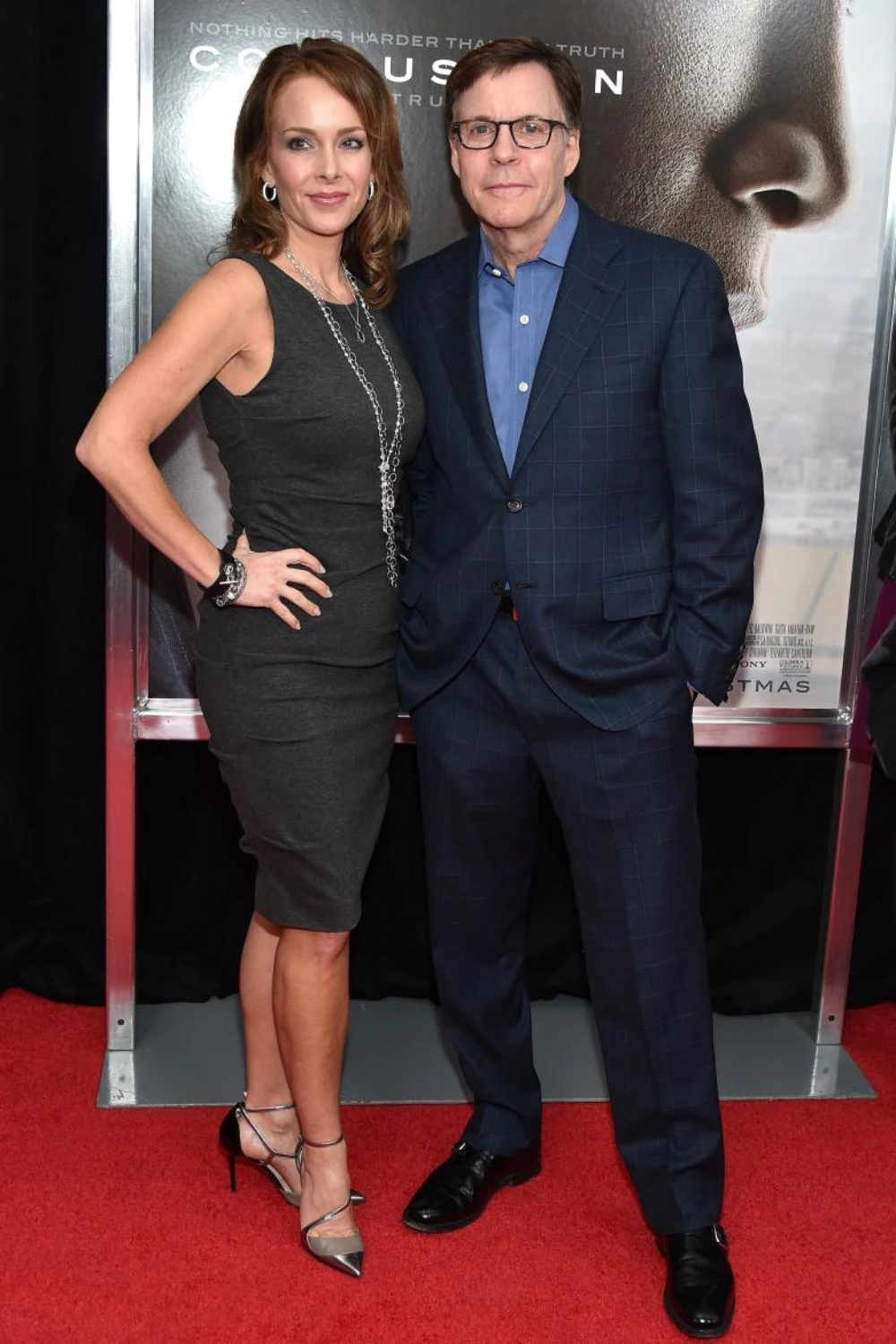 Jill Sutton (L) and Bob Costas Attend The”Concussion” New York Premiere At AMC Loews Lincoln Square On December 16, 2015 in New York City 