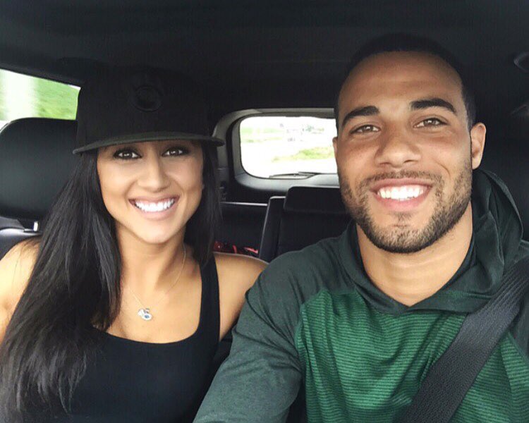 A Picture Of Amanda Hyde With Micah Hyde Which She Shared In 2015