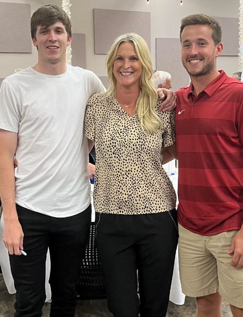 Austin With His Mother Nicole And Brother Spencer